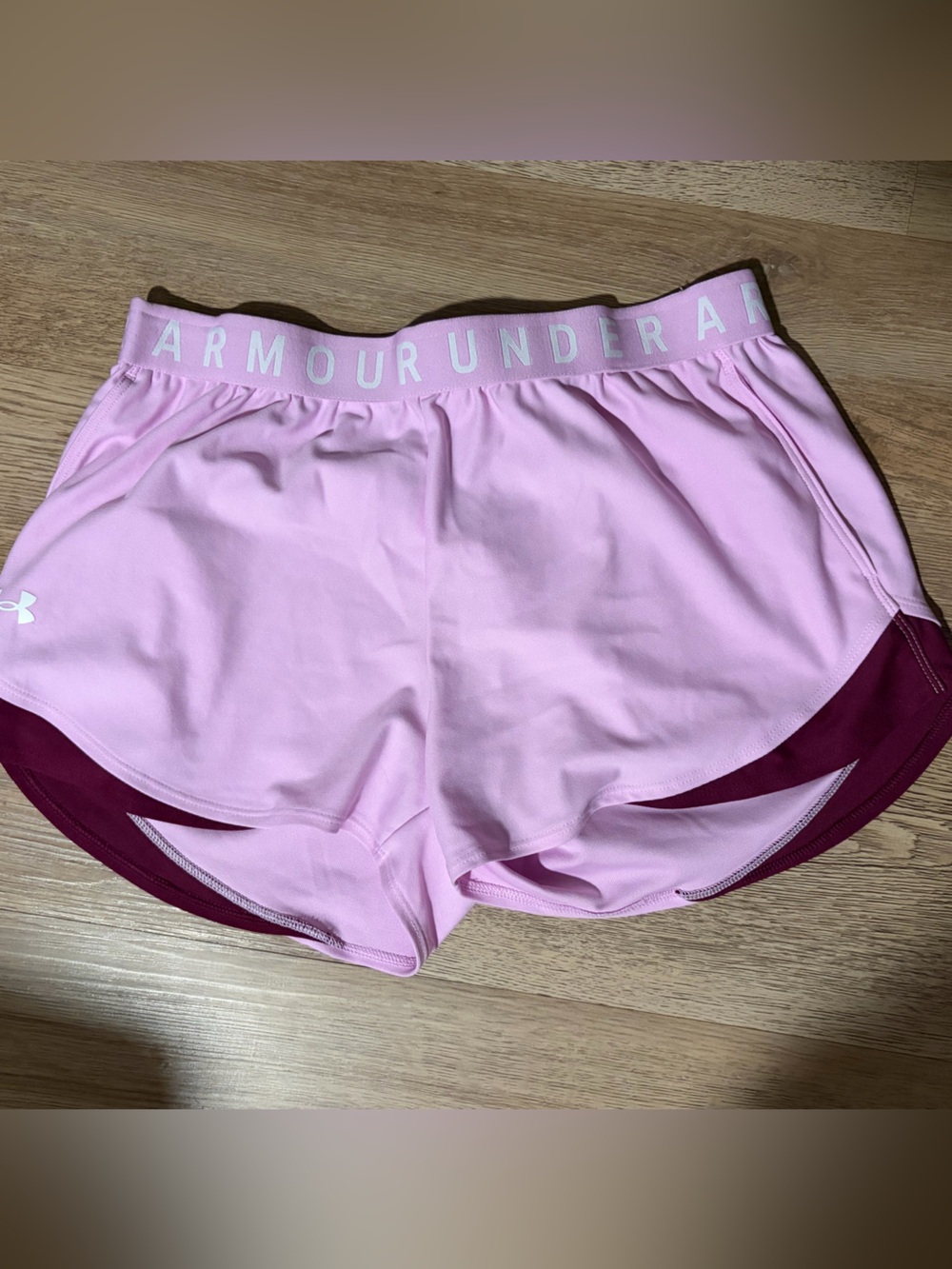 Under Armour Lilac and Burgundy Athletic Shorts